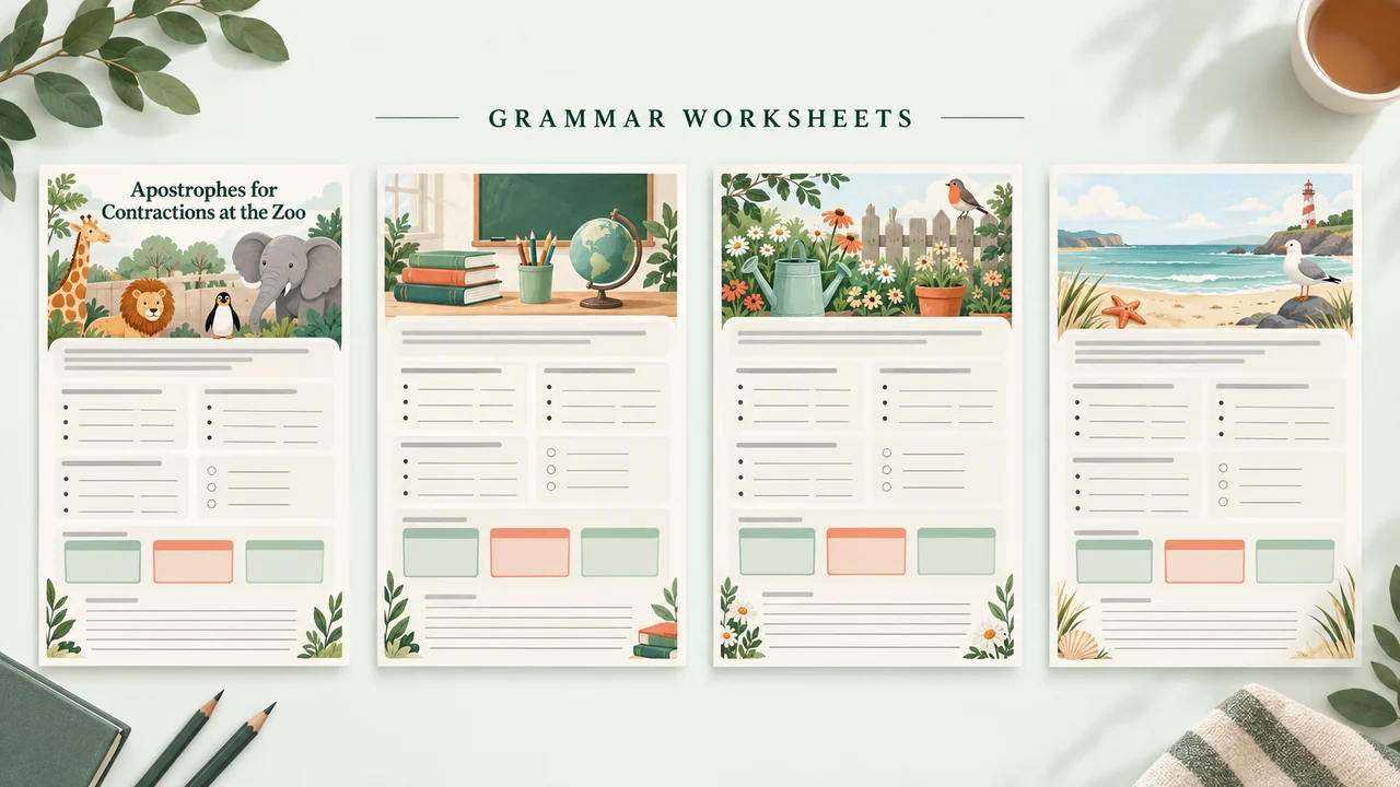 Grammar Worksheets images 3