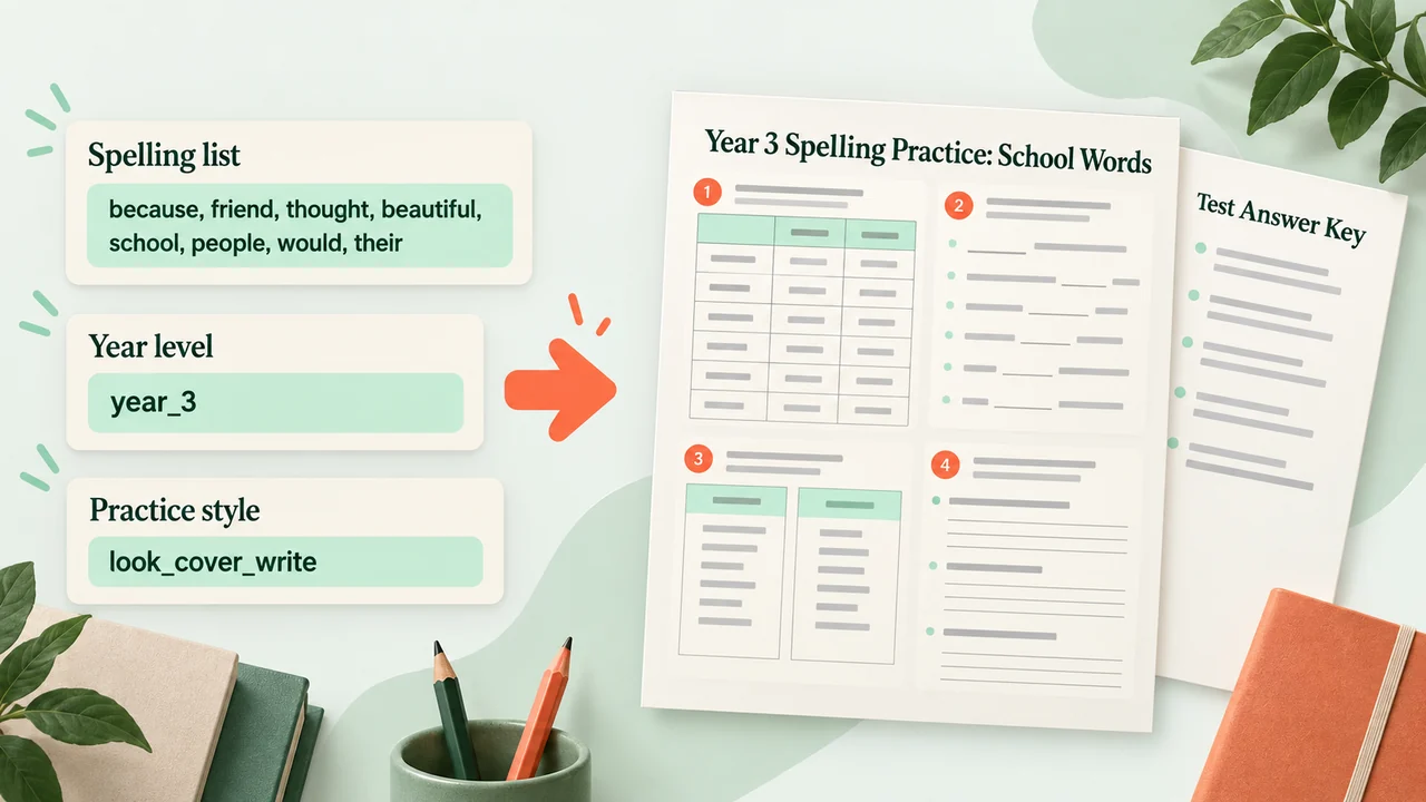 Spelling Worksheets images 2